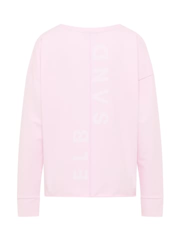 ELBSAND Sweatshirt Riane in Soft Rose