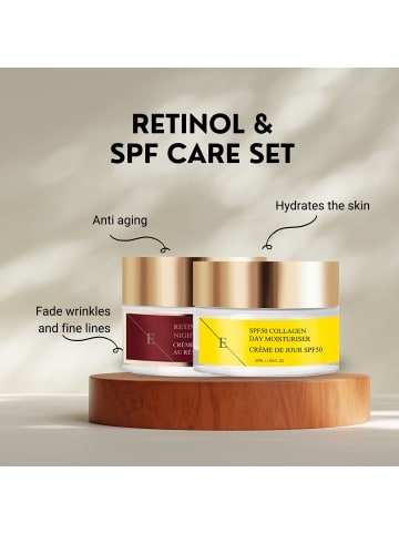 ErthSkin Retinol + SPF50 Nacht- und Tagesset