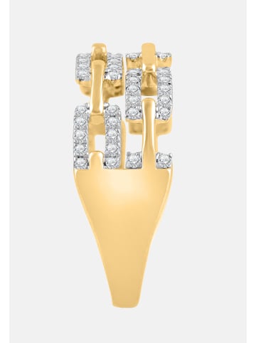 Diamant Exquis Ring aus 375 Gelbgold mit Diamant