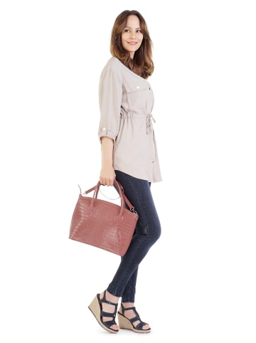 Cluty Handtasche echt Leder in alt-rosa