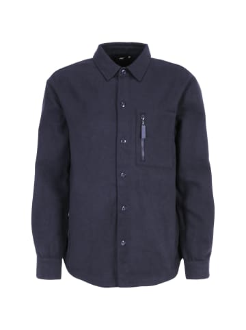 Joy Shirt BG - Tech fleece overshirt in Azurblau