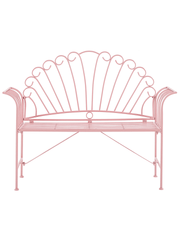 Beliani Gartenbank CAVINIA in Rosa - (W) 125 x (H) 97 x (L) 46 cm