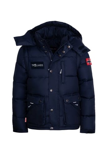 Trollkids Parka Jacke Zip Off "Holmdalen XT" in Marineblau