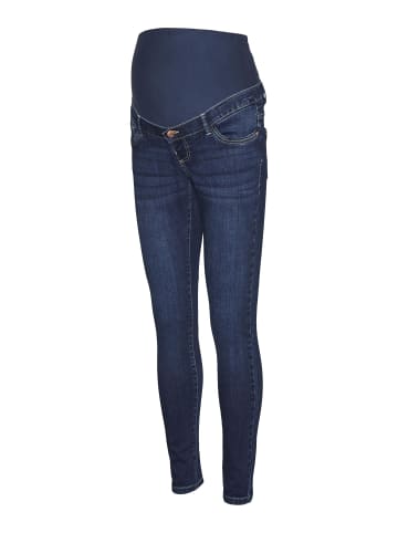 Vero Moda Umstandsjeans mit Skinny Fit in Dark Blue Denim 1
