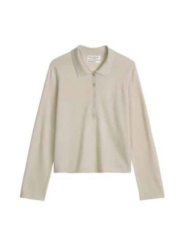 Marc O'Polo Feinstrick-Poloshirt regular in Linen Beige