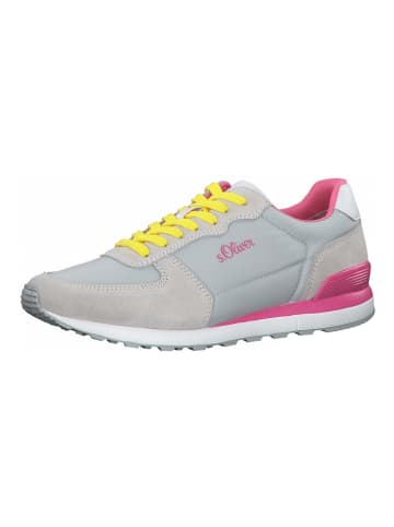 S.OLIVER RED LABEL Sneaker in Grau/Pink