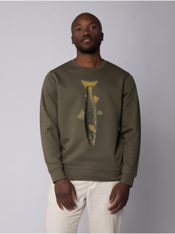 wat? Apparel Sweatshirt Forelle in Khaki