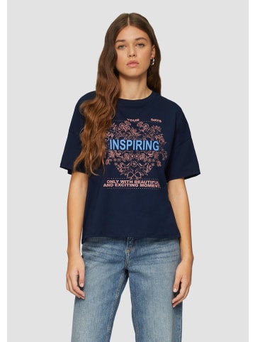 QS T-Shirt in 58D0_tiefblau