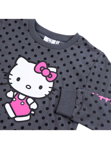 Hello Kitty Sweatshirt Hello Kitty Punktemuster in Dunkelgrau
