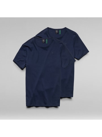 G-Star G-Star Shirts 2 Pack Base T-Shirt R-Neck in dunkelblau