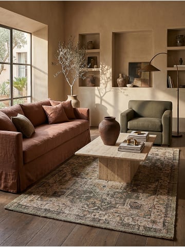 KADIMA DESIGN Jute-Teppich Naturfaser DEEPE Boho Traditionell Wohnzimmer