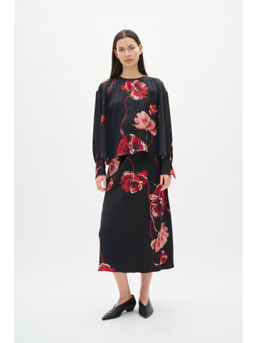 InWear Freizeitrock DAWNIW A-shape in BLACK POPPY ROSE