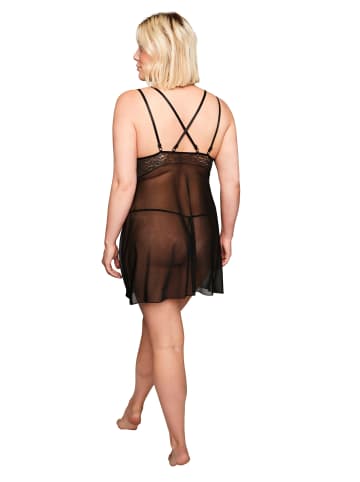 Ulla Popken Négligé in schwarz