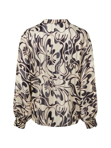 More & More Schluppenbluse in beige schwarz