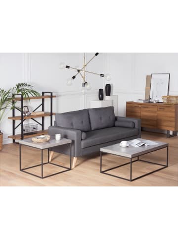 Beliani Couchtisch DELANO in Grau/Schwarz - (W) 60 x (H) 40 x (L) 100 cm