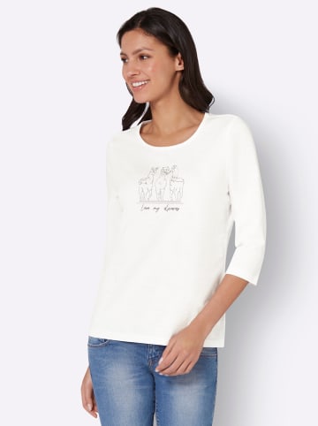 Sieh an! 3/4-Arm-Shirt in ecru-grau