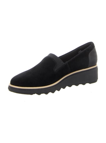 Clarks Plateau Slipper in Schwarz