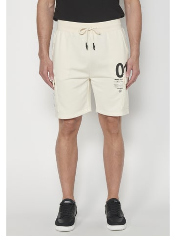 KOROSHI Bermuda Jogger in weiß