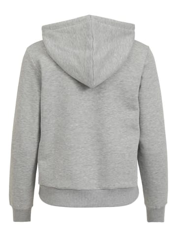 Vila Sweatshirt in Light Grey Melange-FUCHSIA PIN