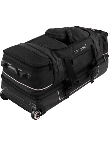 normani normani Reisetrolley 120-150 L mit Kleidertaschen in Schwarz/Rosa