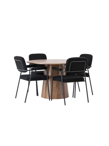 ebuy24 Schwarz 120 x 120 cm
