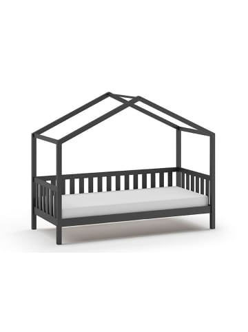 58 aufm Kessel HAUSBETT Kapua 210x170x97 aus Massivholz in Anthrazit