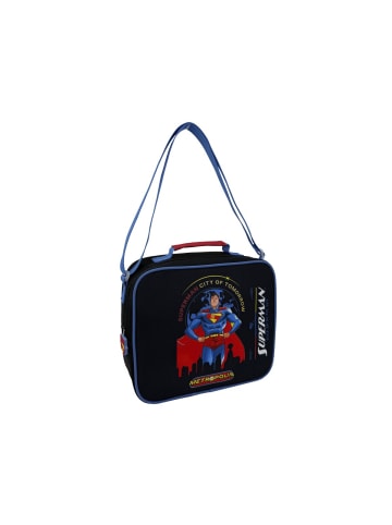 DC Comics Superman Lunchtasche Brottasche Black mit Reißverschluss