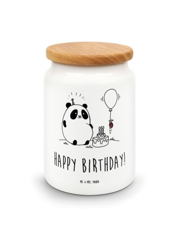 Mr. & Mrs. Panda Vorratsdose Panda Geburtstag mit Spruch in Weiß