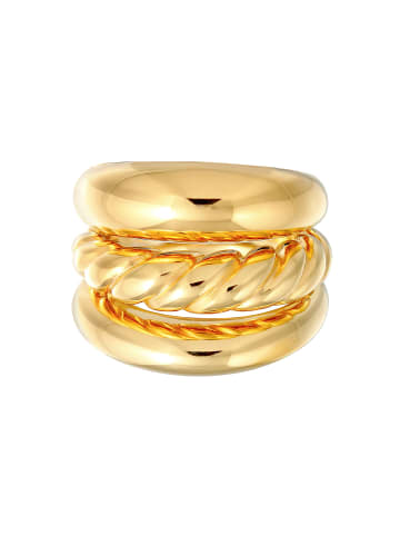 Elli Ring 925 Sterling Silber Ring Set in Gold