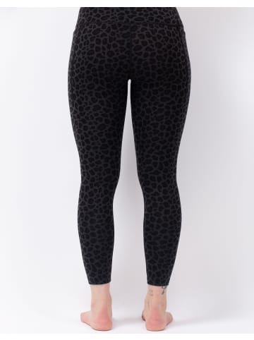 eivy Funktionstights Pocket Wool Tights in Black Leopard