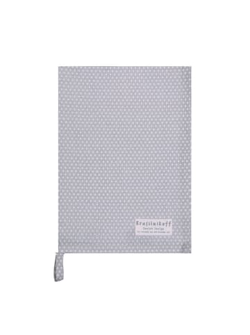 Krasilnikoff Geschirrhandtuch Micro Dots in grau
