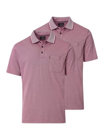 Casa moda Poloshirt Basic in Rot