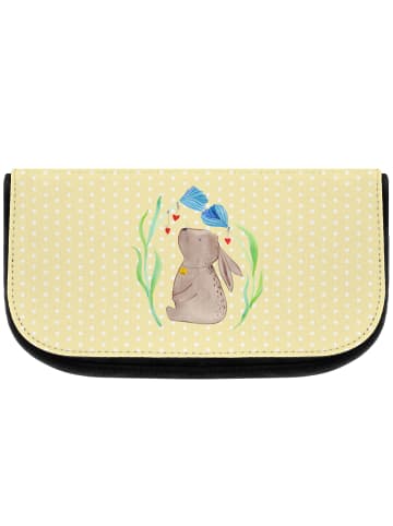 Mr. & Mrs. Panda Waschtasche Hase Blume ohne Spruch in Gelb Pastell