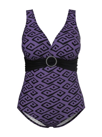 Ulla Popken Badeanzug in violett