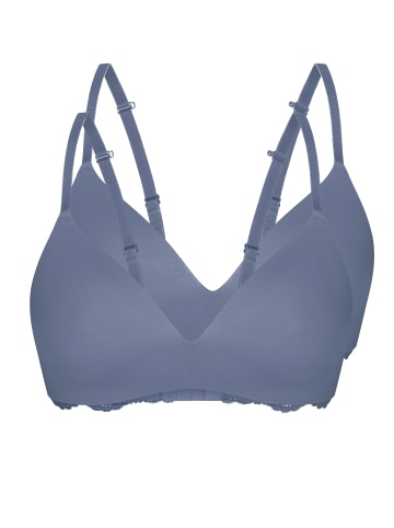 Sassa Soft-BH mit Einlage 2er Pack in dusty grey
