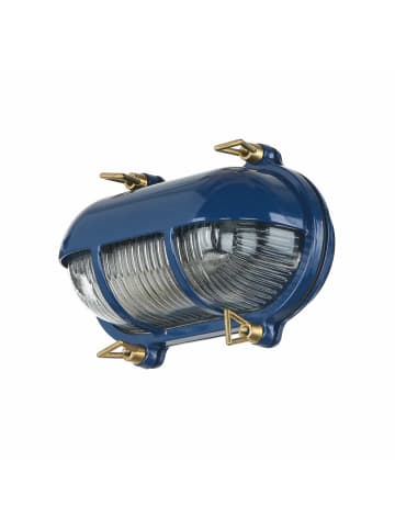 Licht-Erlebnisse Außen Wandlampe (B)21 x (H)13 cm in Blau