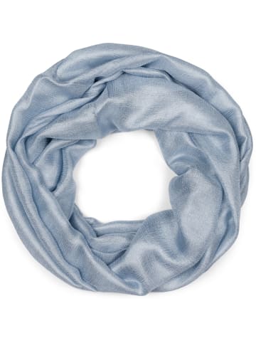 styleBREAKER Loop Schal in Blau-Grau