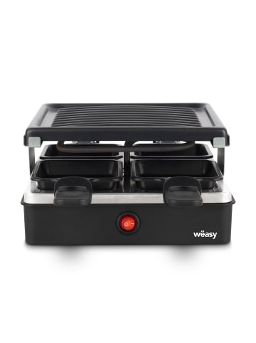 Weasy Raclette Gerät und Grill LUGA40 in Schwarz