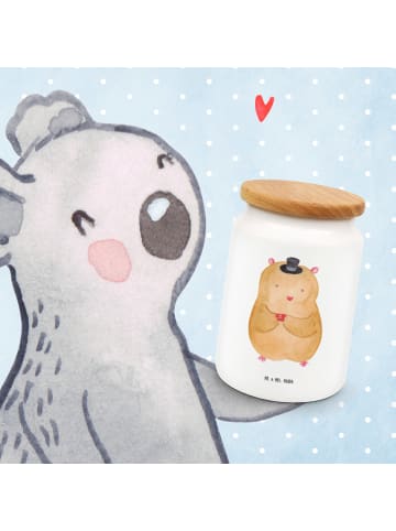 Mr. & Mrs. Panda Vorratsdose Hamster Hut ohne Spruch in Weiß