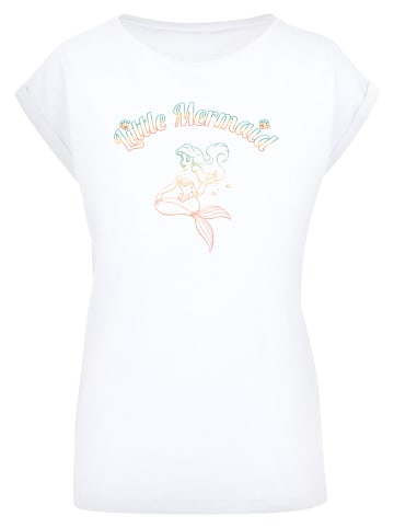 F4NT4STIC T-Shirt Disney Arielle die Meerjungfrau Gradient in weiß