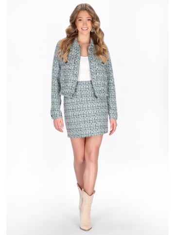 IZIA Women Skirt in blue multicolor