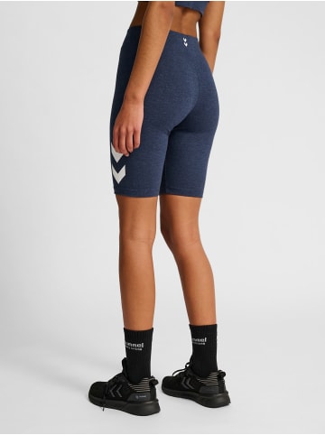 Hummel Tight Kurze Hose Hmlpulse Damen in DRESS BLUE MELANGE