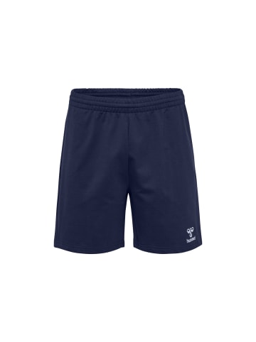 Hummel Sweatshorts Regular Fit Sweatstoff elastischer Bund in Blau