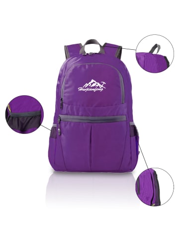 Intirilife Faltbarer Rucksack - 36L in Violett