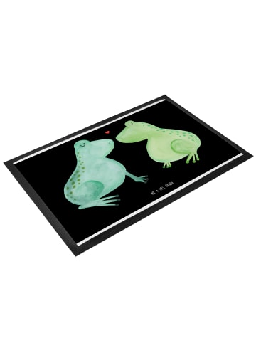 Mr. & Mrs. Panda Bodenmatte Frosch Liebe ohne Spruch in Schwarz