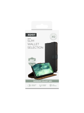 Xqisit Booklet "NP Slim Wallet Selection Anti Bac" für Galaxy S23+ in schwarz