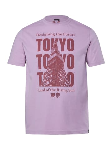 Men Plus Kurzarm T-Shirt in zartes lavendel