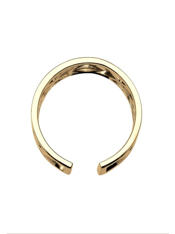 Elli Ring 925 Sterling Silber Geo, Zahlen in Gold