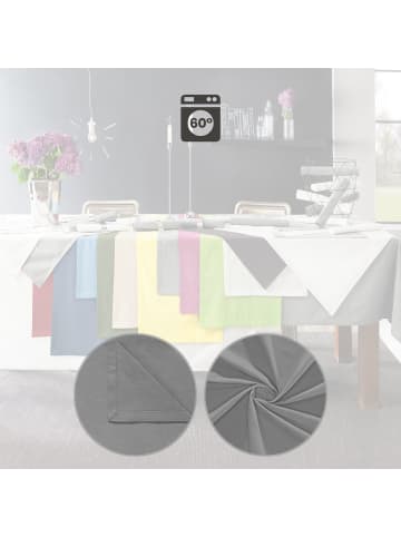 REDBEST Baumwolle Tischset 6er-Pack Seattle in grau