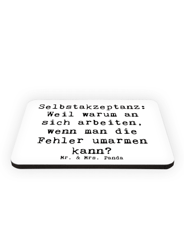 Mr. & Mrs. Panda magnet Spruch Selbstakzeptanz Umarmen mit Spruch in Weiß